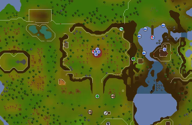 Map of Gnome Stronghold where this quest begins