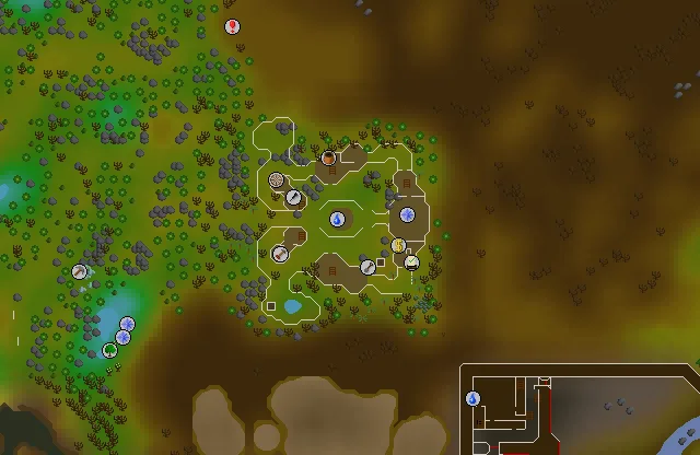 Map of Lletya where this quest begins