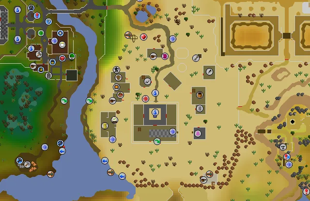 Map of Al Kharid where this quest begins